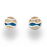 Ohrstecker Strandwellen blau Ohrstecker Strandwellen blau