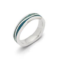 Ring Meeresblau